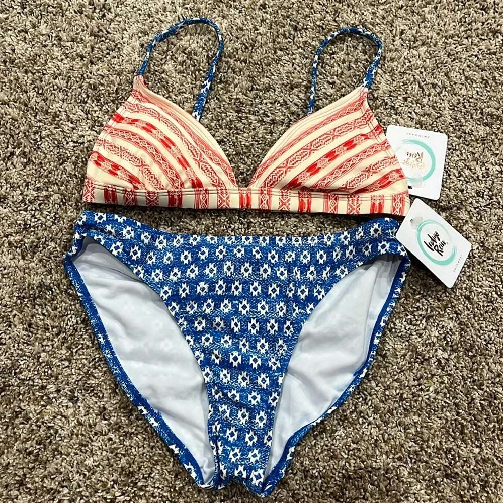 NWT Indigo Rein two piece swimsuit size medium - Picture 1 of 5